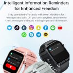 Bluetooth Talk HD Großbild-Herzfrequenz-Sauerstoffüberwachung Multi-Sport-Modus Smart Watch – Bild 12