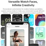 Bluetooth Talk HD Großbild-Herzfrequenz-Sauerstoffüberwachung Multi-Sport-Modus Smart Watch – Bild 4