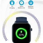 Bluetooth Talk HD Großbild-Herzfrequenz-Sauerstoffüberwachung Multi-Sport-Modus Smart Watch – Bild 5
