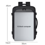 WEIXIER B724 Business Große Kapazität Doppel-Schulter Pendler Computer Tasche Erweiterbar Reise Rucksack – Bild 2