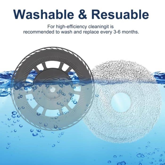 Für Dreame X40 / X40 Pro Roboterstaubsauger Ersatz, White Rag, Blue Gray Rag, Composite Rag, Carbon Dust Bag, Brush Cover White, Brush Cover Black, Rag Bracket, Dust Box, Clean Water Tank – Bild 5