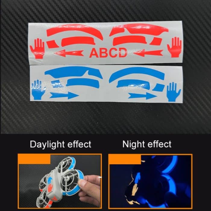 Für DJI Neo CQT Dazzle Color Glow Aufkleber Wasserdichte Antifouling Leuchtende Drohnen-Farbwechselaufkleber – Bild 2
