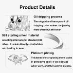 S925 Sterling Silber Platinierter süßer Shih Tzu offener Ring verstellbarer Tierschmuckring – Bild 4