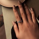 S925 Sterling Silber Oxidierter Herz der Nacht Offener Ring Verstellbarer herzförmiger Ring – Bild 4