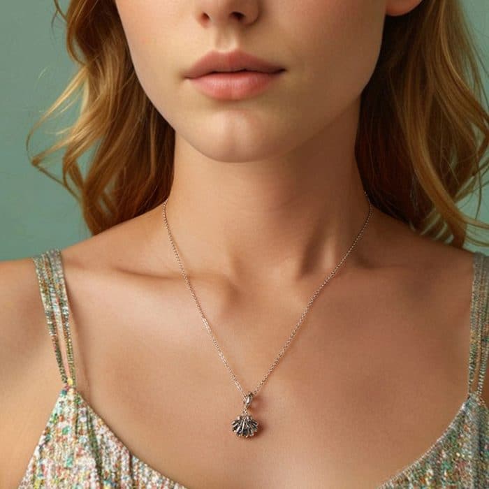 S925 Sterling Silber öffnender und verschließbarer hohler dreidimensionaler Jakobsmuschel-Perlenanhänger – Bild 6