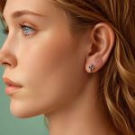S925 Sterling Silber Oxidierte Retro Elegante Blumen Ohrringe – Bild 7