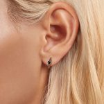 S925 Sterling Silber Oxidierte Retro Elegante herzförmige Muster Ohrringe – Bild 6