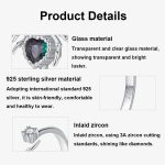 S925 Sterling Silber Platinierter Spinnen verstellbarer offener Ring – Bild 4