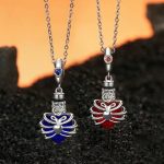 S925 Sterling Silber Herzförmiger Gedenkbox Anhänger Perlenschmuck – Bild 6