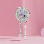 S925 Sterling Silber Platin-plattierte romantische Quaste Perlen Armband lose Perlen – Bild 2