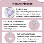 S925 Sterling Silber Platin-plattierte romantische Quaste Perlen Armband lose Perlen – Bild 3