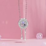 S925 Sterling Silber Platin-plattierte romantische Quaste Perlen Armband lose Perlen – Bild 6