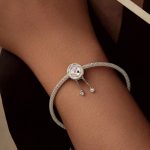 S925 Sterling Silber Platin-plattierte romantische Quaste Perlen Armband lose Perlen – Bild 7