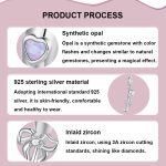 S925 Sterling Silber Platinierter romantischer Champagnerkelch-Anhänger – Bild 3