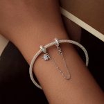 S925 Sterling Silber Platinierte Opal Schleife Sicherheitskette – Bild 6