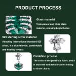 S925 Sterling Silber Kreuz Schädel Herz Anhänger Armband Schmuck Perlen Zubehör – Bild 5