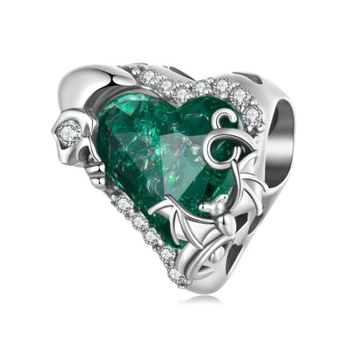 S925 Sterling Silber Oxidierte Retro Spezielle Herz-förmigen – Bild 1