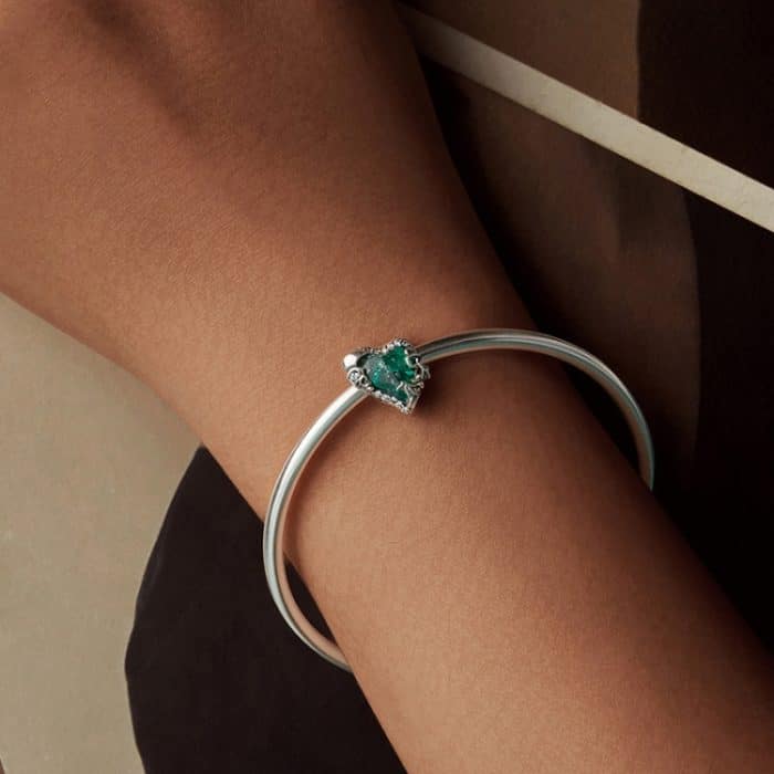 S925 Sterling Silber Oxidierte Retro Spezielle Herz-förmigen – Bild 6