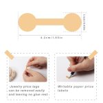 2 Stück Schmuckpreis-Dekorationsaufkleber aus natürlichem Kraftpapier – Bild 3