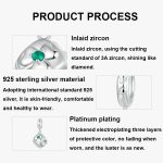 S925 Sterling Silber Platiniert Glücksklee Würfel Anhänger Armband Perlen – Bild 3