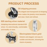 S925 Sterling Silber vergoldet süße Schnauzer Anhänger Armband Perlen – Bild 3