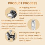 S925 Sterling Silber vergoldet süße Border Collie Anhänger Armband Perlen – Bild 3