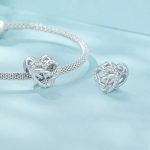 S925 Sterling Silber Unendlichkeit Symbol Liebe Perlen Armband Herz-förmigen Perlen – Bild 2