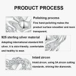 S925 Sterling Silber Unendlichkeit Symbol Liebe Perlen Armband Herz-förmigen Perlen – Bild 4