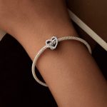 S925 Sterling Silber Unendlichkeit Symbol Liebe Perlen Armband Herz-förmigen Perlen – Bild 5