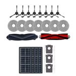 Für Dreame X30 / X30 Pro Roboter-Staubsauger-Ersatzteile, Rubber Brush, 2pcs Side Brush, Roller Brush, 2pcs Rag, 2pcs Filter, 2pcs Dust Bag, Cutting Roller Brush – Bild 2