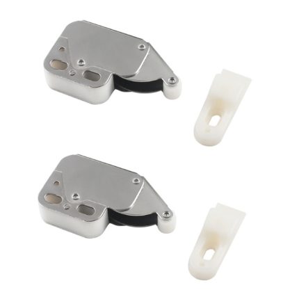 2 Stück Haushaltsverdickter Schranktürriegel, Elephant Trunk Lock, V-Nose Lock Rebounder