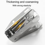 2 Stück Haushaltsverdickter Schranktürriegel, Elephant Trunk Lock, V-Nose Lock Rebounder – Bild 3