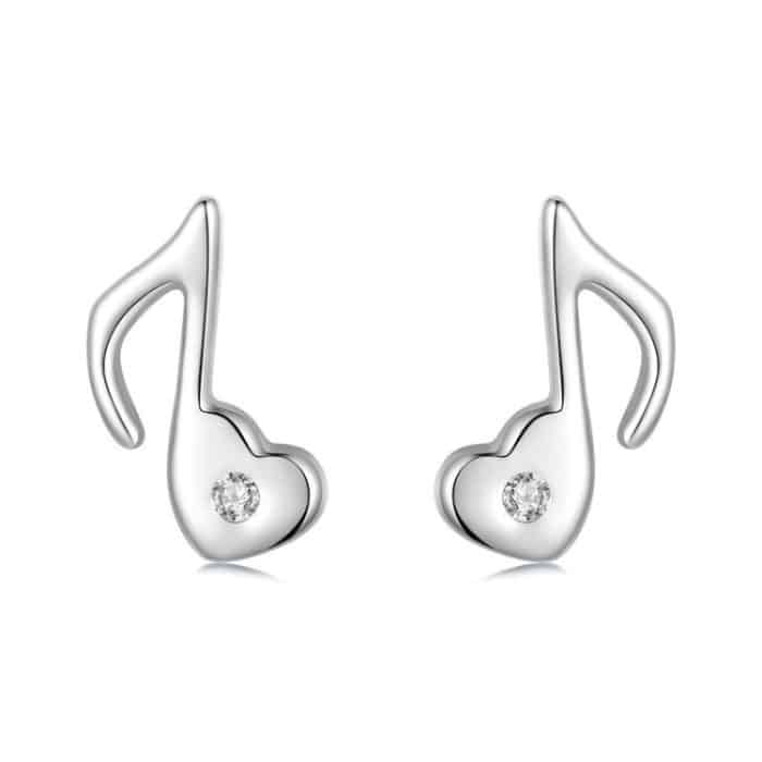 TBD0605457301A.jpg S925 Sterling Silber Platinierte Herz Note Zirkon Ohrringe – Bild 1