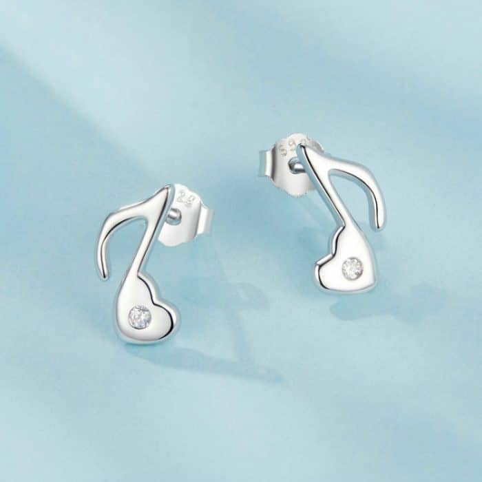 TBD06054573_B3.jpg S925 Sterling Silber Platinierte Herz Note Zirkon Ohrringe – Bild 4