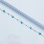 Platiniertes Türkisarmband aus S925 Sterlingsilber – Bild 4