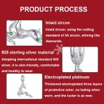 S925 Sterling Silber Weihnachten Smart Elch Anhänger Schmuck Perlen – Bild 5
