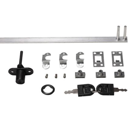 Home-Office-Schreibtischschublade Triple Connect Aktenschrankschloss, Front Black, Side Black, Front White, Side White