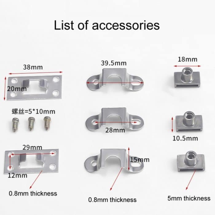 Home-Office-Schreibtischschublade Triple Connect Aktenschrankschloss, Front Black, Side Black, Front White, Side White – Bild 3