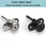 Home-Office-Schreibtischschublade Triple Connect Aktenschrankschloss, Front Black, Side Black, Front White, Side White – Bild 5