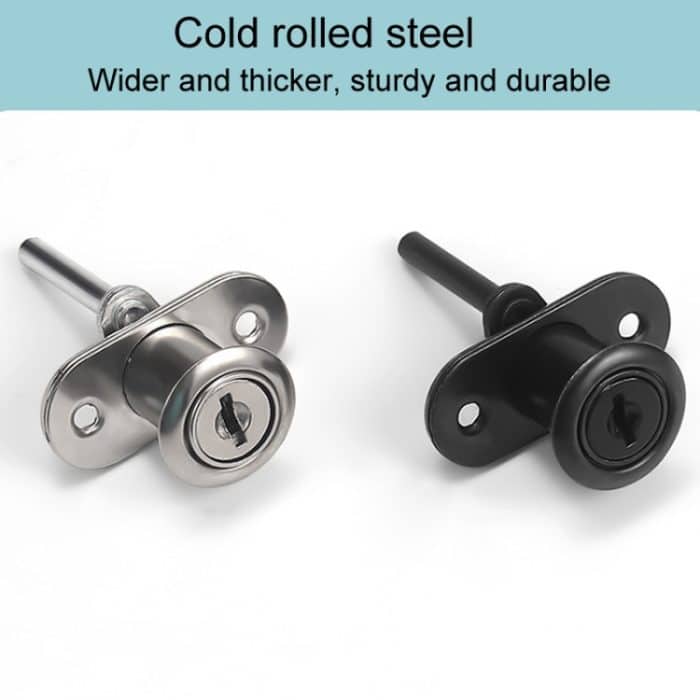 Home-Office-Schreibtischschublade Triple Connect Aktenschrankschloss, Front Black, Side Black, Front White, Side White – Bild 5