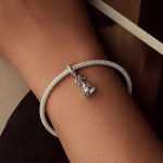 S925 Sterling Silber Bogen Glocke Armband Anhänger Festival Schmuck Perlen – Bild 6