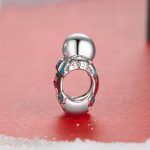 S925 Sterling Silber Lebkuchenmann Armband Anhänger süße Puppe Perlen – Bild 3