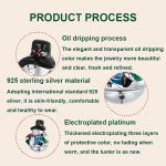 S925 Sterling Silber Schneemann Schmuck Perlen Armband Zubehör – Bild 5