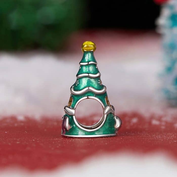 S925 Sterling Silber Weihnachtsbaum Haus Armband Perlen Schmuck Perlen – Bild 3