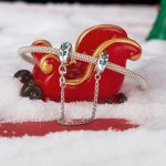 S925 Sterling Silber Platinierte Blatt Sicherheitskette Armband Perlen Zubehör – Bild 5