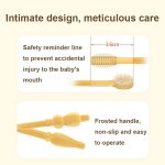 Babymilchzahnbürste aus lebensmittelechtem Silikon + Zungenbürste für die Mundreinigung von Kindern, Beige, Pink, Blue, Green – Bild 5