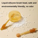 Babymilchzahnbürste aus lebensmittelechtem Silikon + Zungenbürste für die Mundreinigung von Kindern, Beige, Pink, Blue, Green – Bild 6