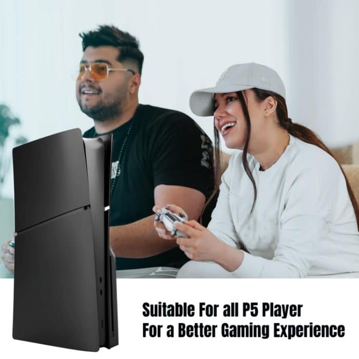 Für PS5 Slim Ersatz-Frontplattenschale, abnehmbare Schutzhülle, Disc Edition Black, Digital Edition Black, Disc Edition White, Digital Edition White, Disc Edition Gray – Bild 5