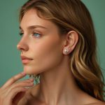 S925 Sterling Silber Platin-Plattierte Herzförmige Ohrringe Schleifenknoten Ohrringe – Bild 7