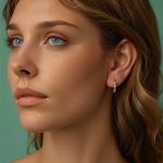 S925 Sterling Silber Platin-Überzogene Spitze Ohrringe Elegante Zirkon Ohrringe – Bild 7